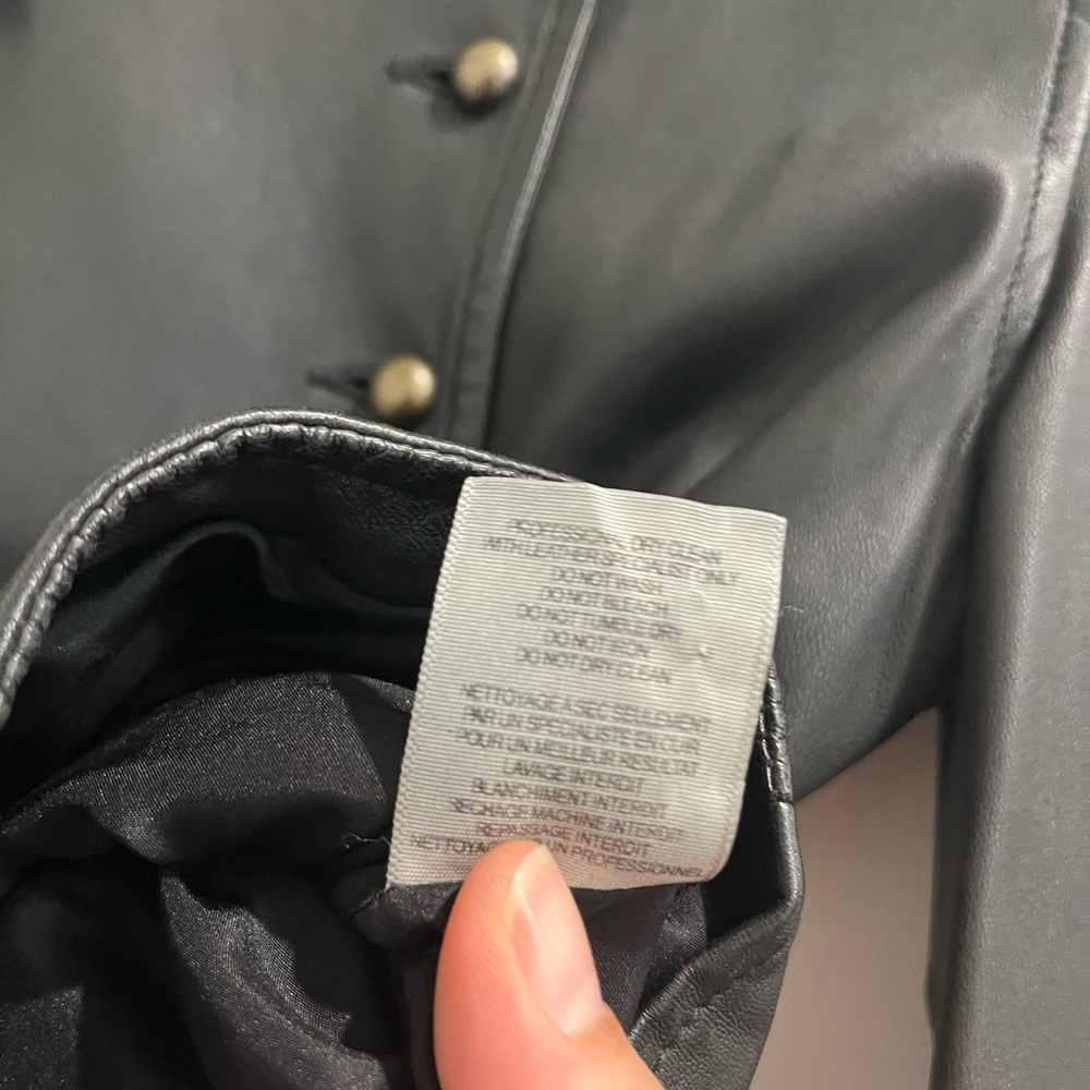 Joie Black Lamb Leather‎ Jacket Sz. M - Picture 8 of 10